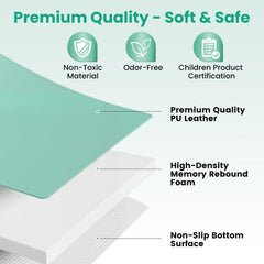 Inaya 50x50 inch mat fits playpens and versatile spaces at home
