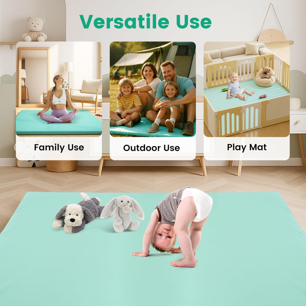 Inaya easy-clean surface ideal for diaper changes and baby play