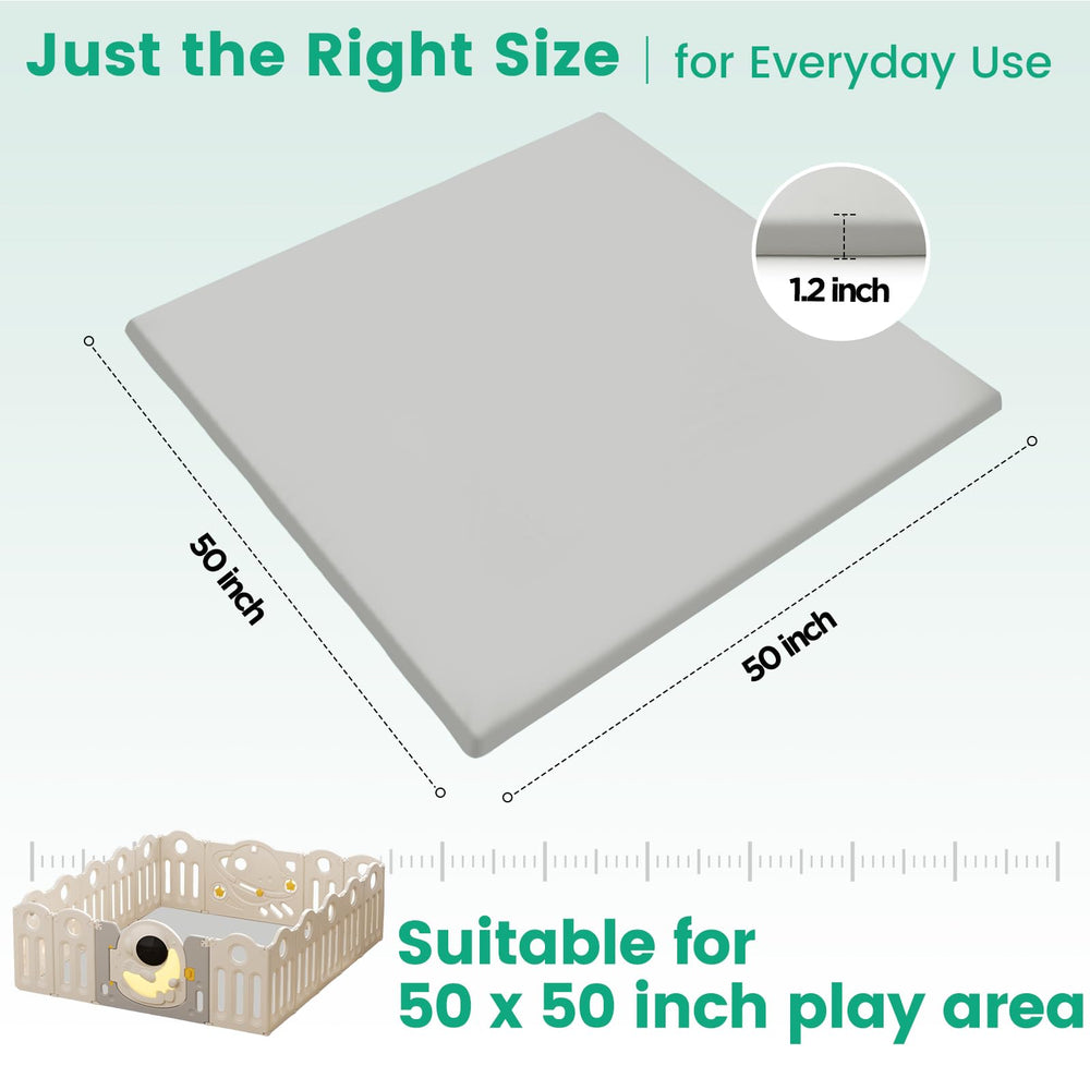 Inaya stylish grey baby play mat makes a thoughtful gift for new parents.