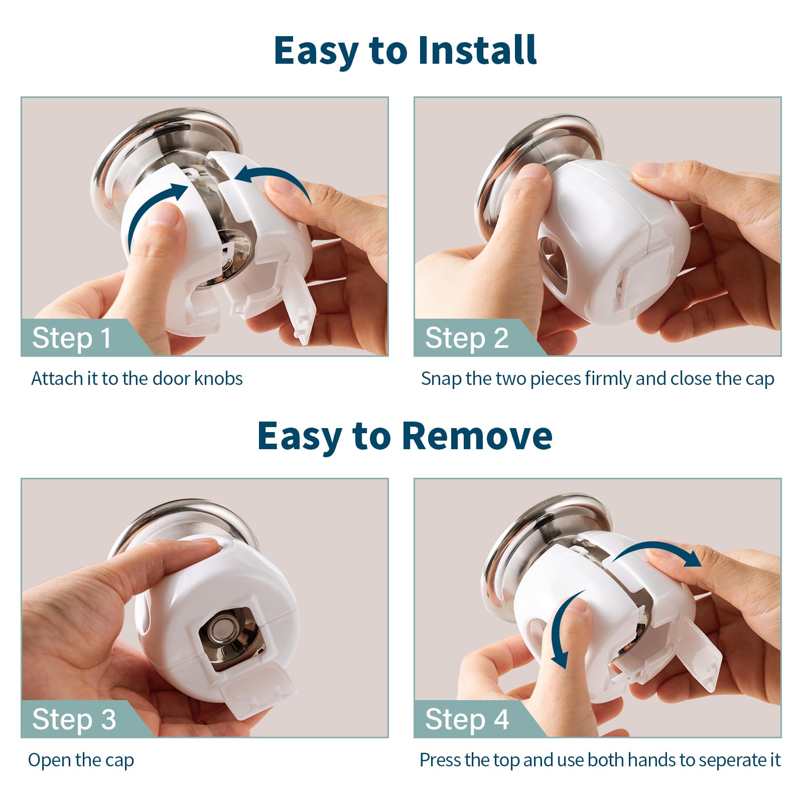 Inaya child-resistant, adult-friendly design makes daily door handling safer.