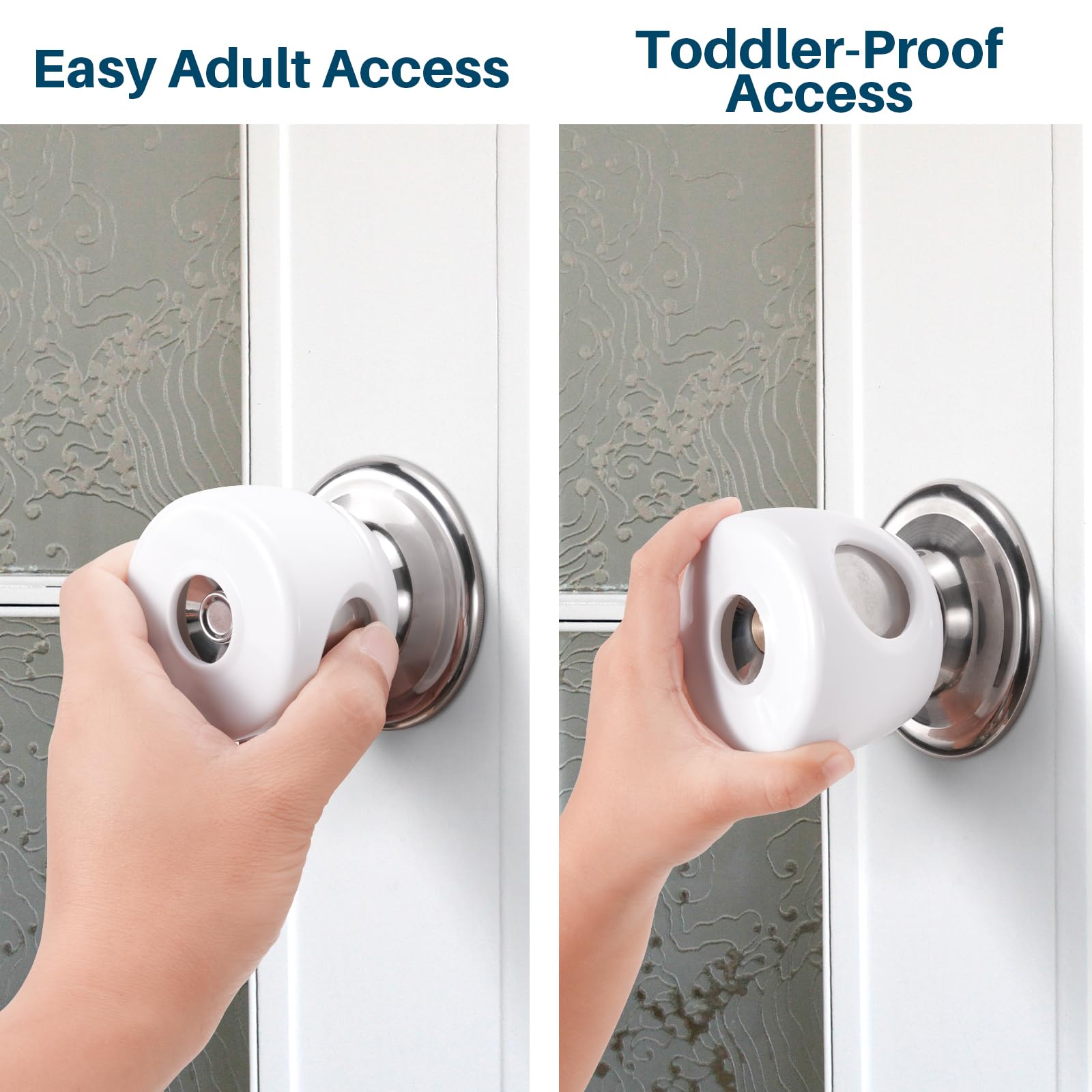 Durable non-toxic material of Inaya cover on knob for safe use.