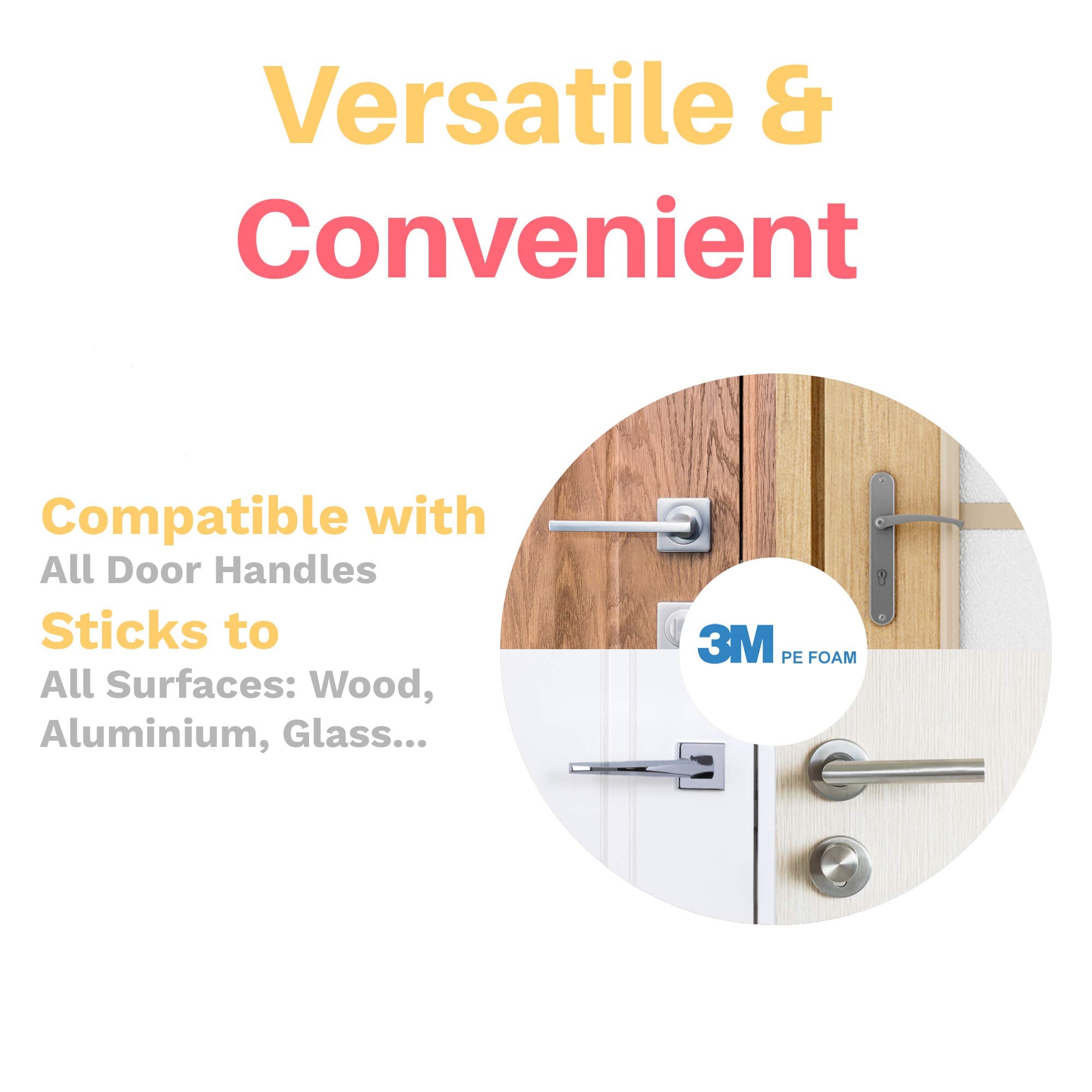 Inaya minimalist door lever lock blends with contemporary decor
