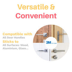 Inaya minimalist door lever lock blends with contemporary decor