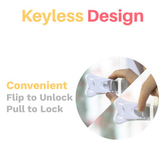 Inaya sliding door lock installed on glass door showing low-profile safety.