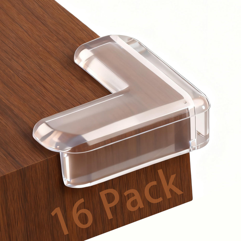 Incenseat Baby Corner Protector crystal-clear guard protecting furniture edges in a nursery.