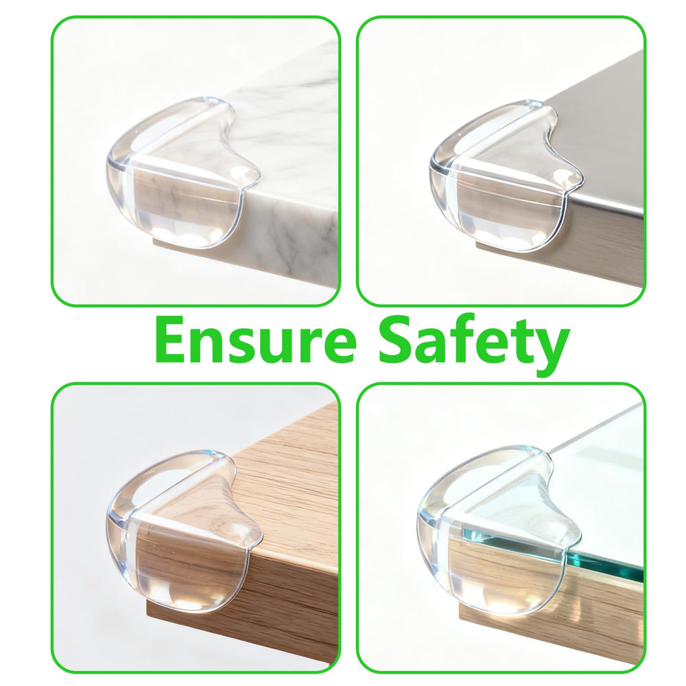Incenseat soft silicone edge protectors offer gentle, child-friendly edge protection.