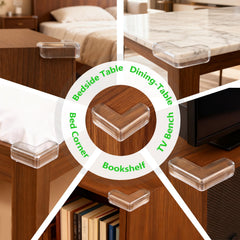 Incenseat Transparent Corner Guards blend invisibly with furniture surfaces for seamless decor.