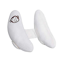 Inchant banana pillow head support for car seat keeps baby's head safe during rides.
