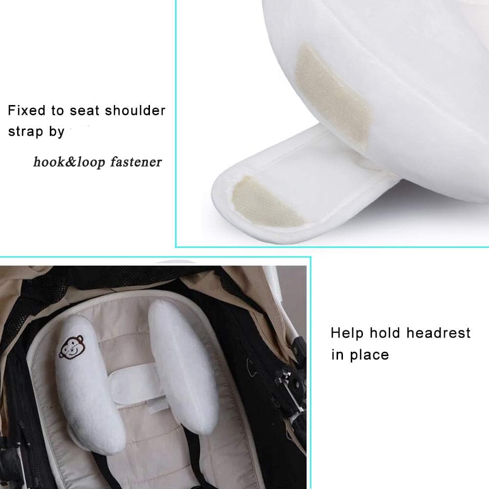 Inchant compact travel pillow ideal for baby rides in car seats and strollers.