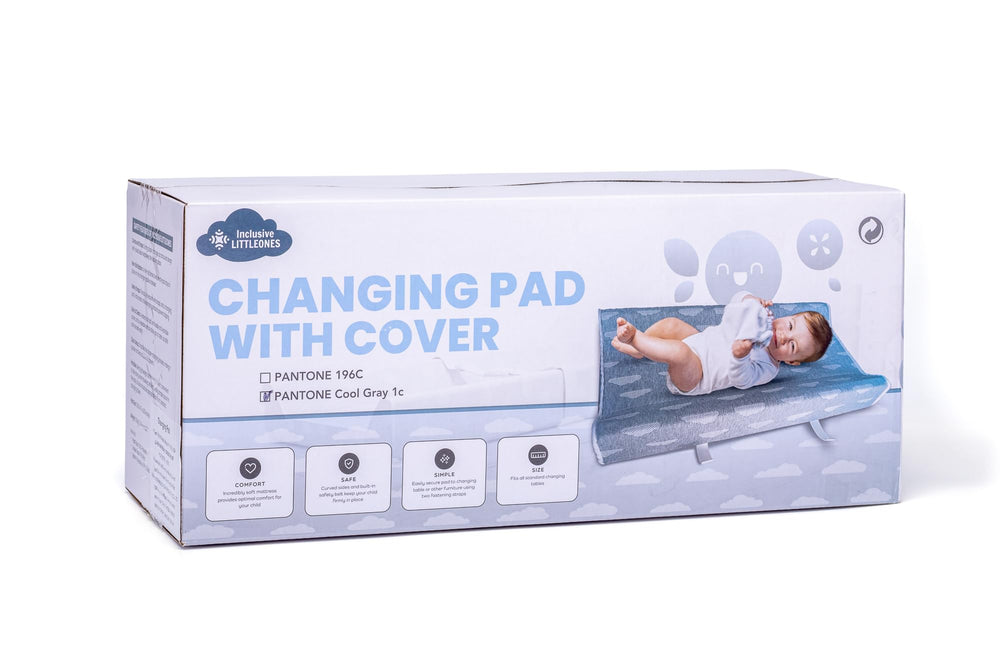 Inclusive LittleOnes easy-clean surface for quick mess cleanup.