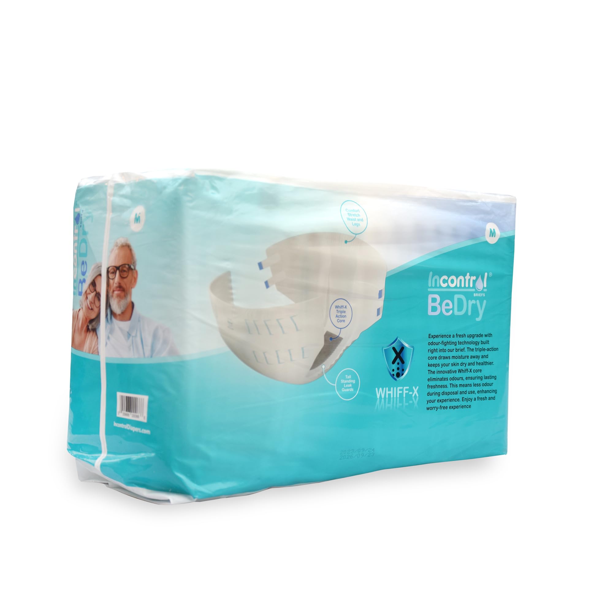 InControl BeDry side-profile highlights secure tabs for active comfort