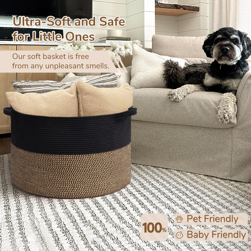 INDRESSME soft cotton rope material protects floors and reduces scratches