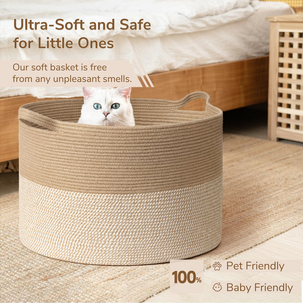 INDRESSME 115L basket ideal for blanket storage in living spaces