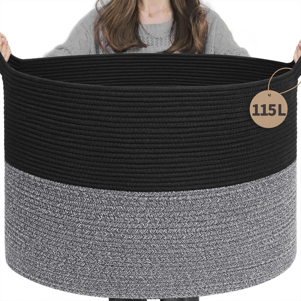 INDRESSME 115L basket-toy-storage helps keep play areas organized.