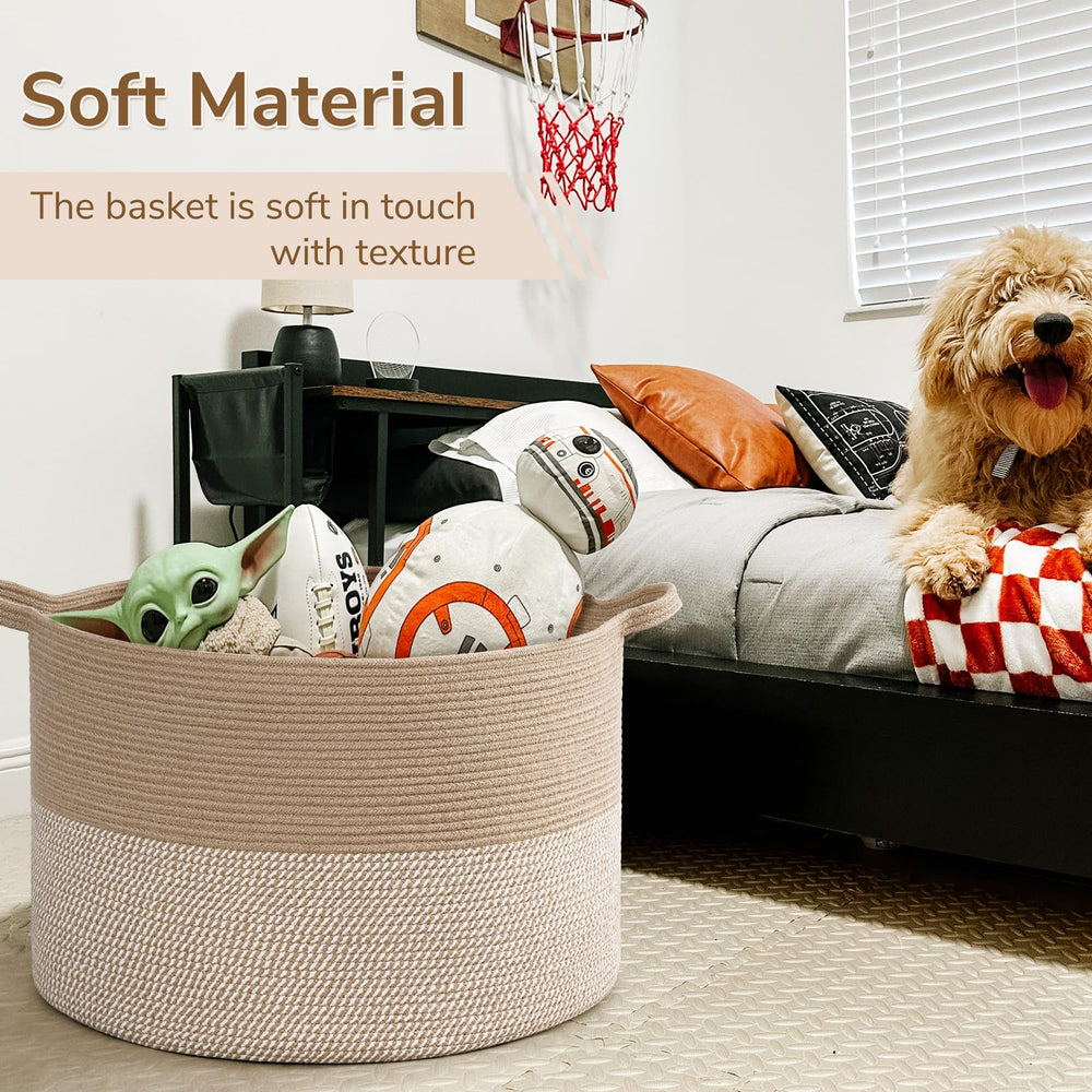 INDRESSME 115L basket helps organize toys in nurseries or living rooms