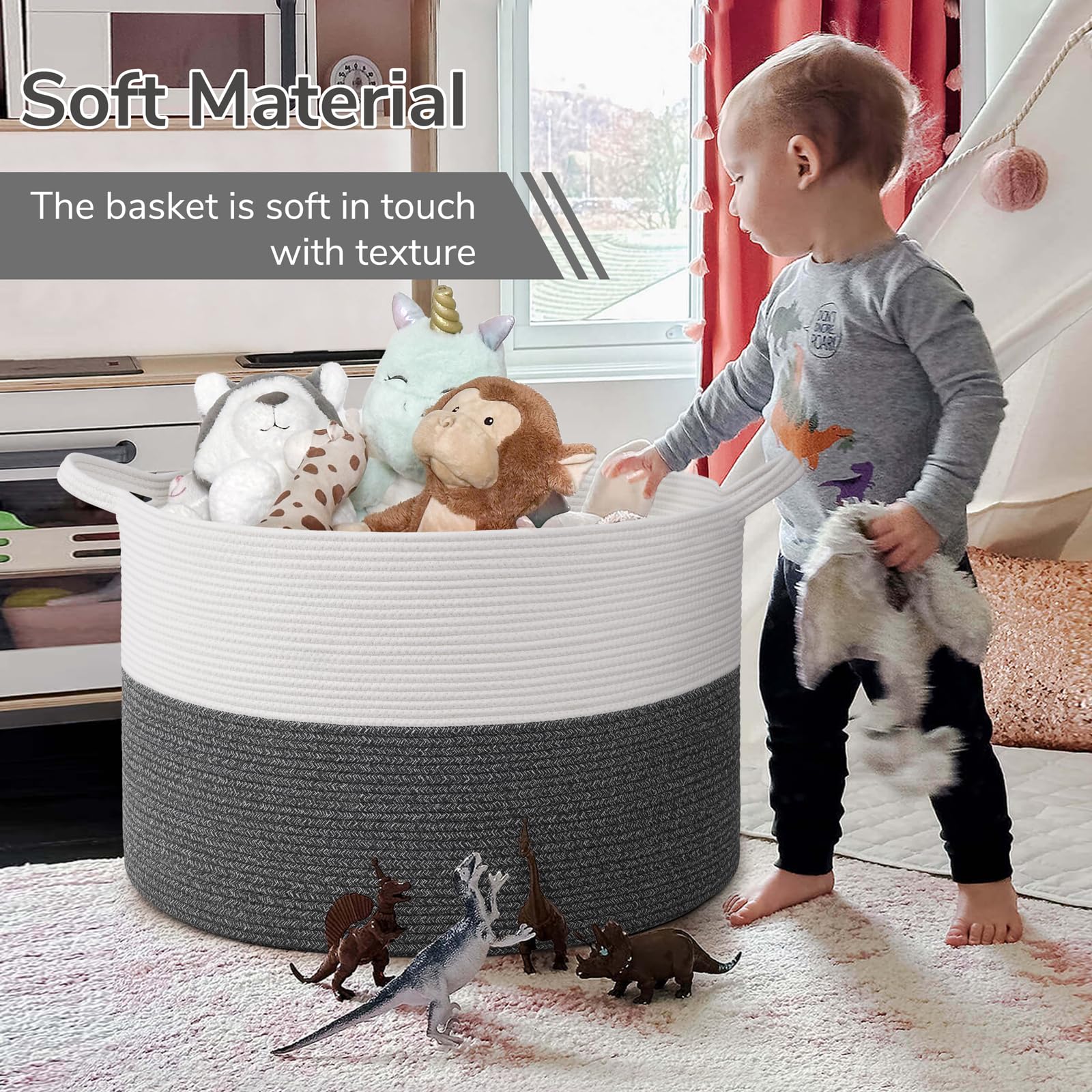 INDRESSME versatile storage for blankets, toys, and pillows keeps spaces tidy.