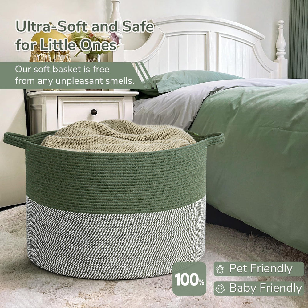 INDRESSME 115L basket in nursery demonstrating kid-friendly, odorless design