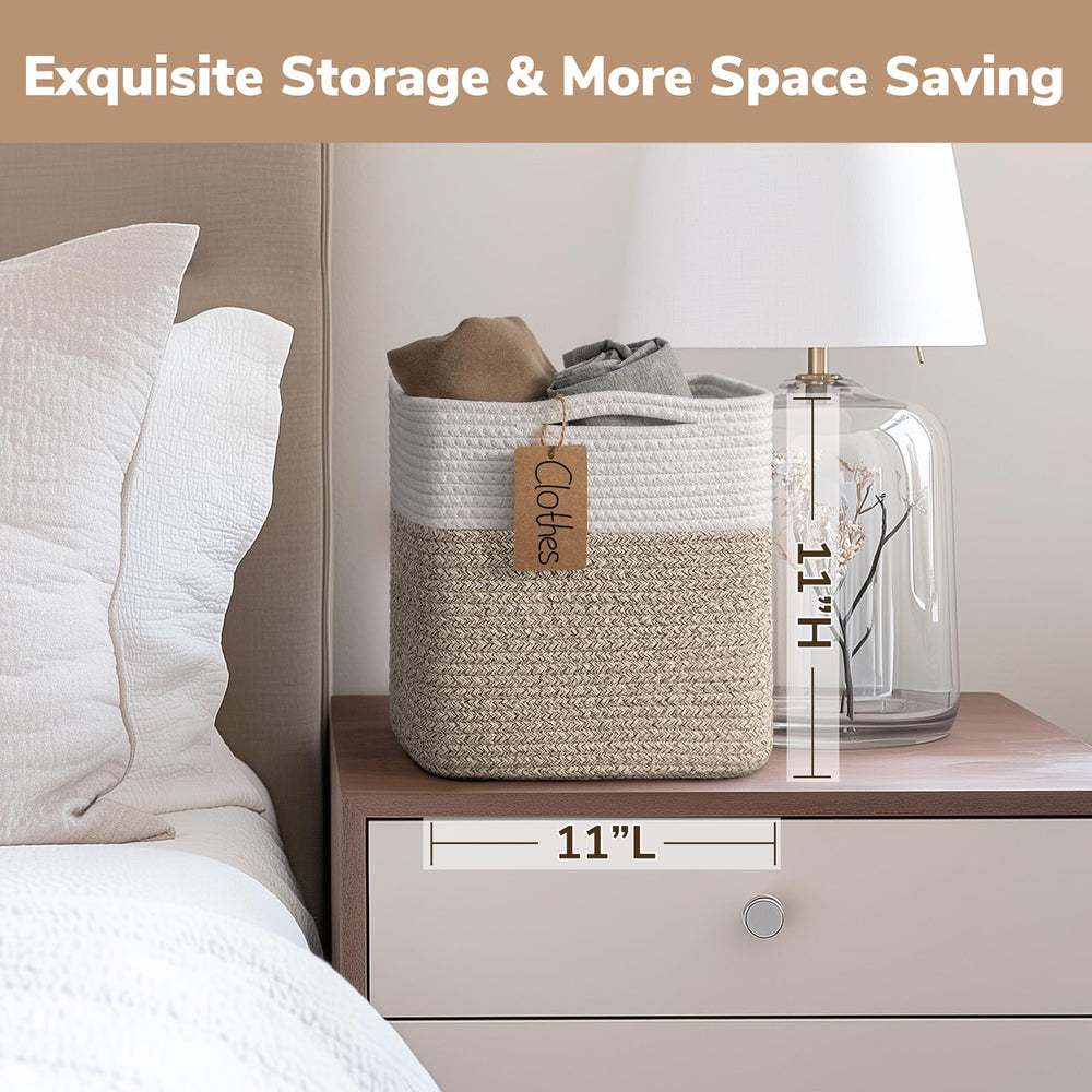INDRESSME cube storage bin on shelf for tidy, visible organization