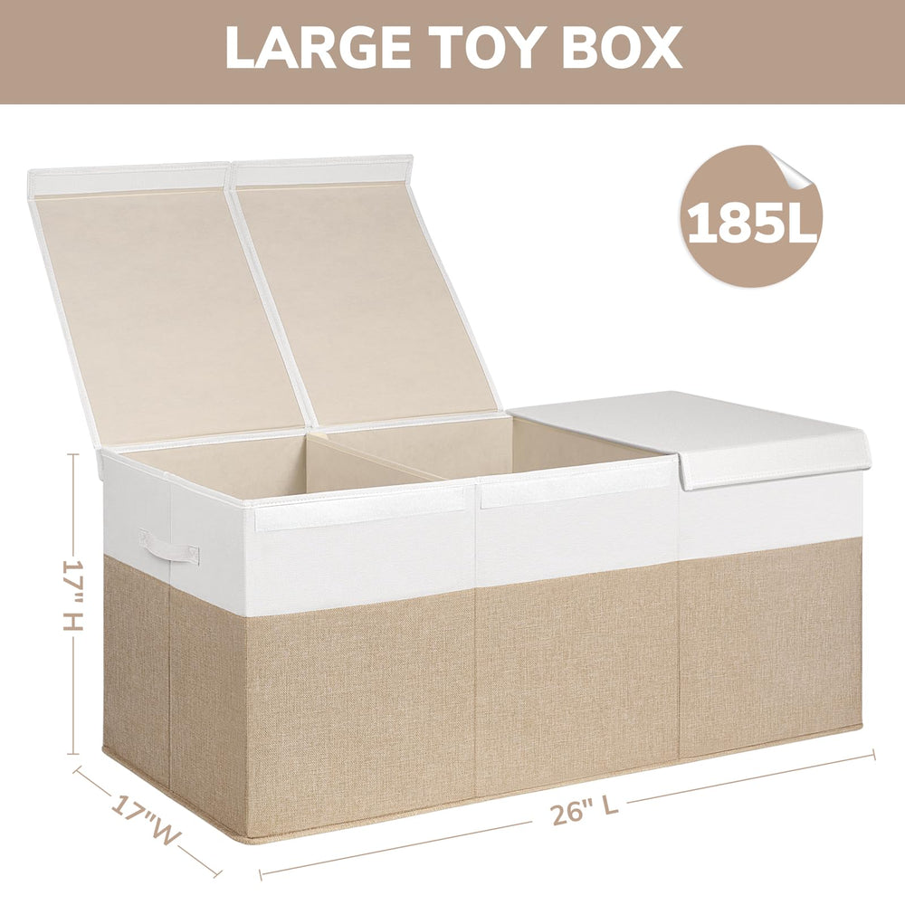 INDRESSME 185L toy box side view highlighting sturdy structure