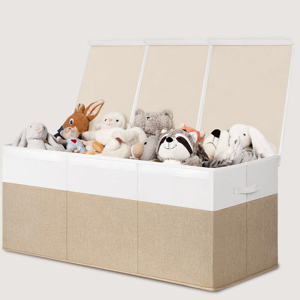 INDRESSME 185L toy box top view showing spacious interior for organizing playthings