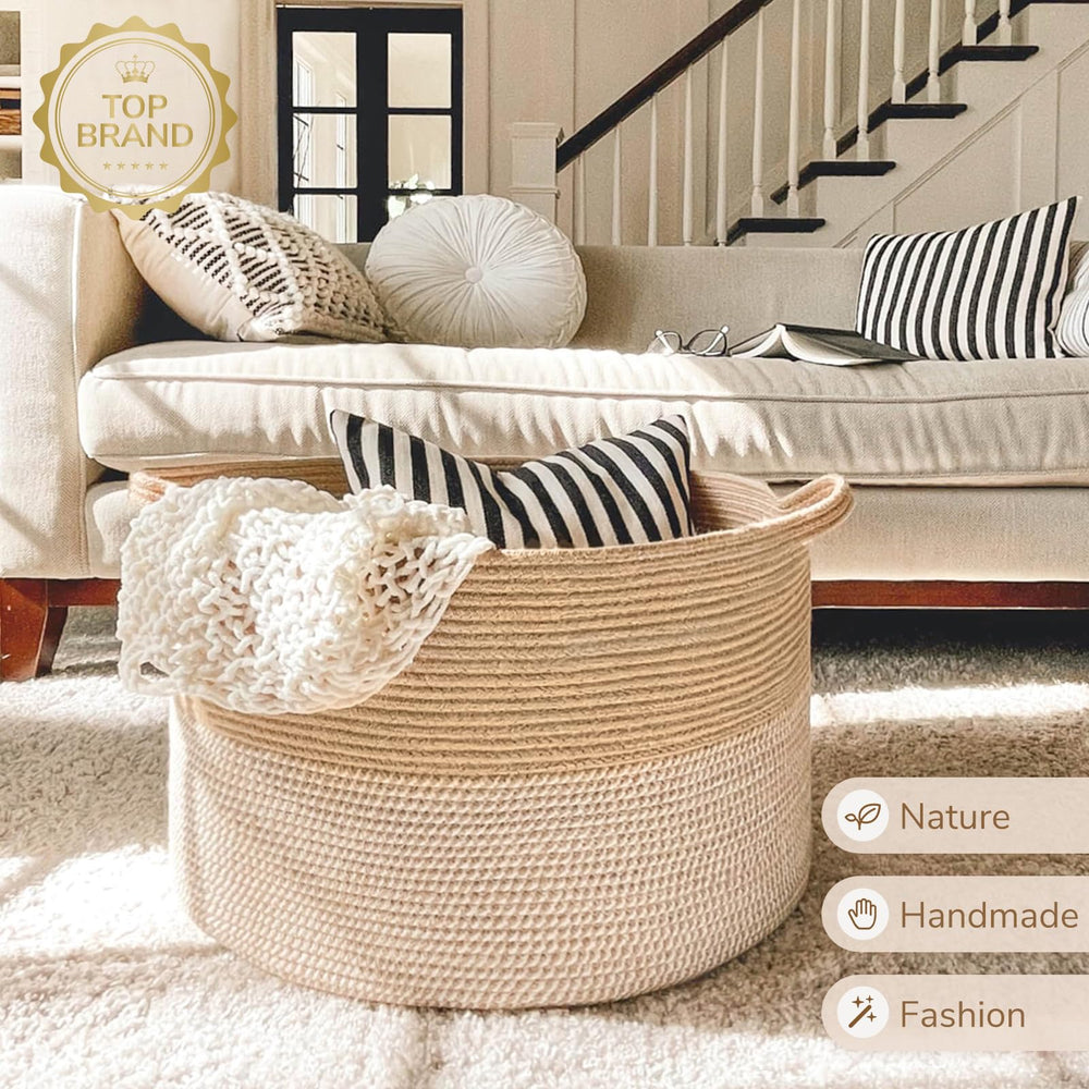 INDRESSME folding storage basket offers flat packing when not in use