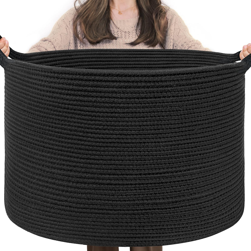 INDRESSME XXXLarge blanket basket folded for compact storage