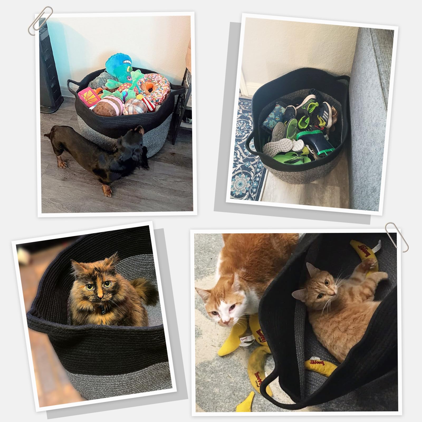 INDRESSME XXXLarge basket offers versatile organization for blankets and toys.