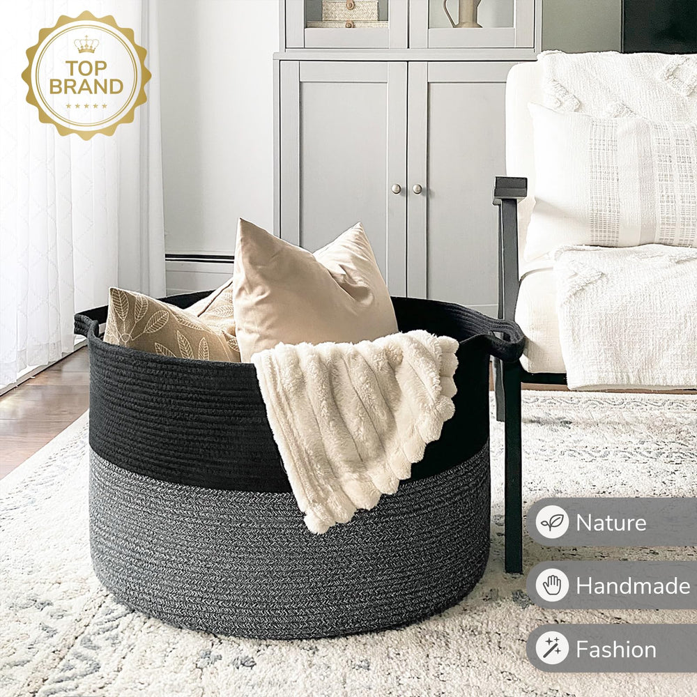 INDRESSME XXXLarge basket is machine washable for easy cleaning.