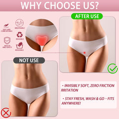 Inefticism soft silicone undergarment pad provides gentle adhesion and comfort.