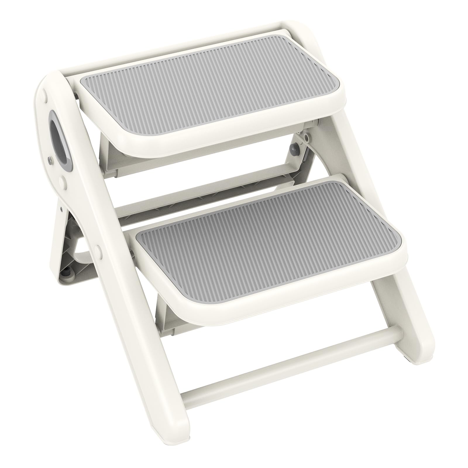 iNeibo toddler step stool folded for compact storage and easy transport