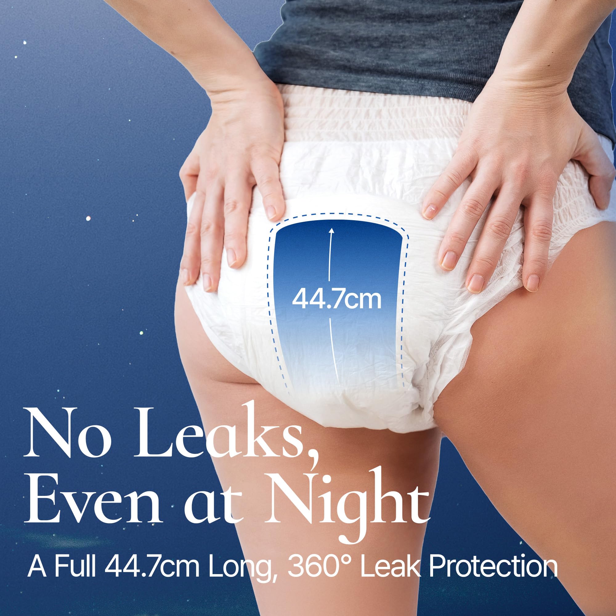 Inertia Overnight Underwear organic cotton cover highlighting soft contact