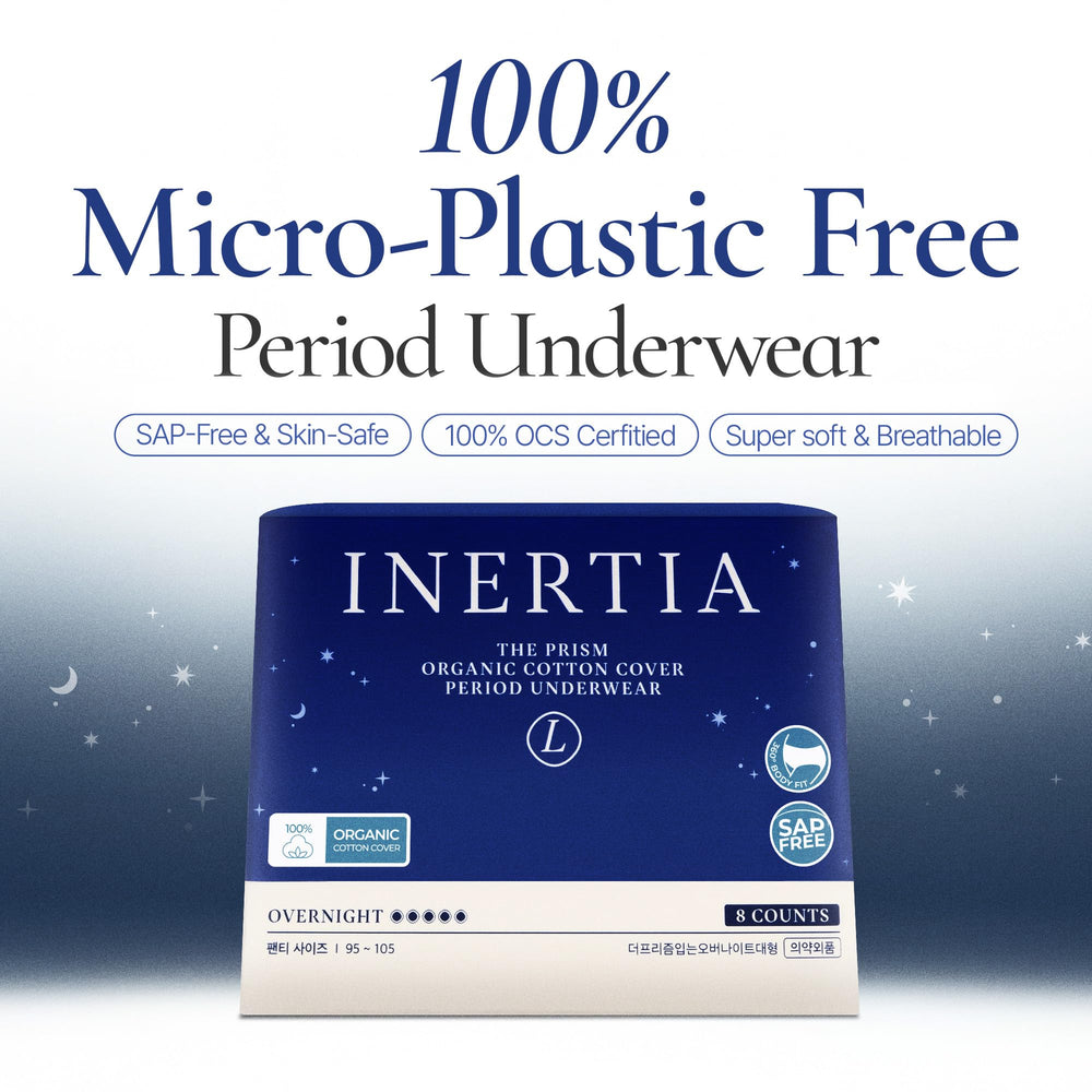 Inertia Overnight Underwear extended 17.6-inch cover for front-to-back overnight protection