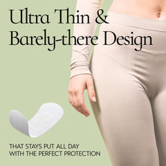 Inertia Prism Red Panty Liner no-wings setup stays discreet under clothing.