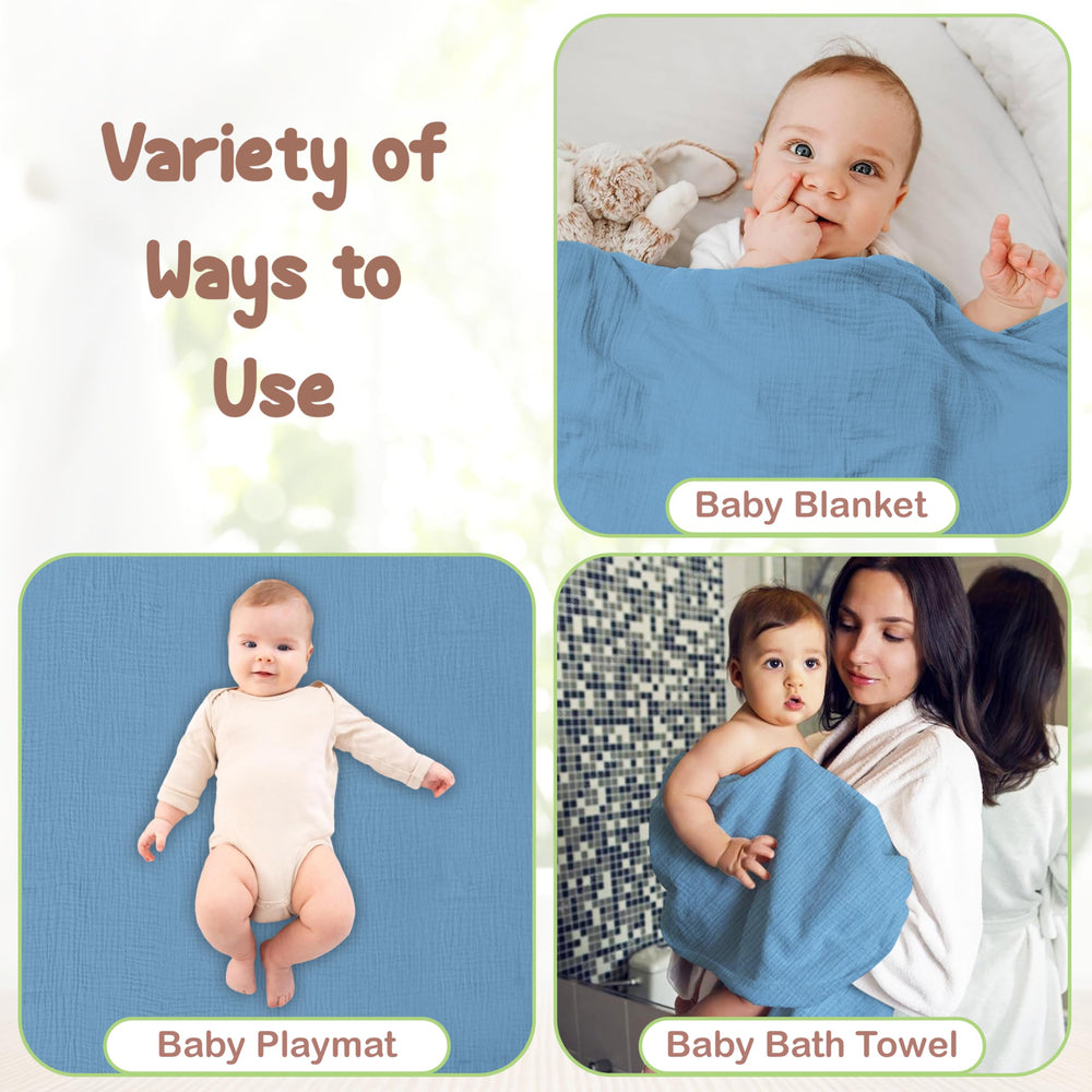 Infancie four-layer muslin design enhancing softness and warmth.
