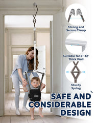 Folded Infant Master doorway jumper for travel and portability