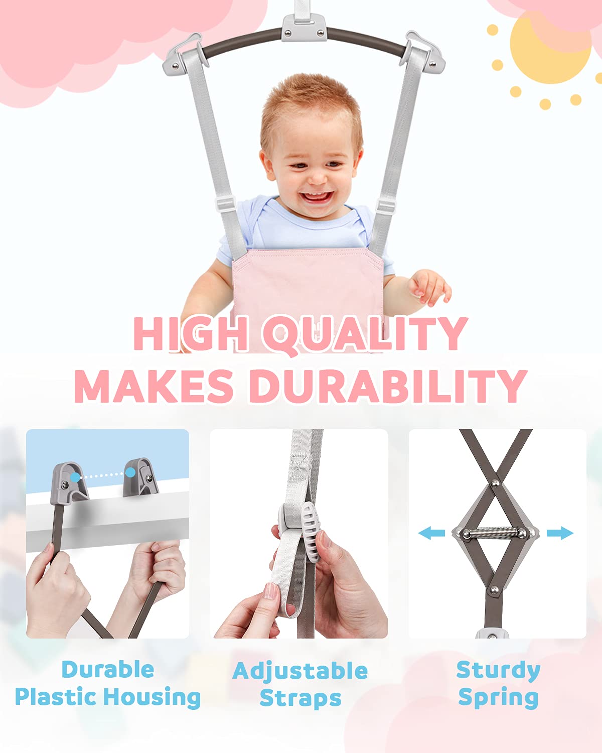 Infant Master 6ft-height option grows with your child.