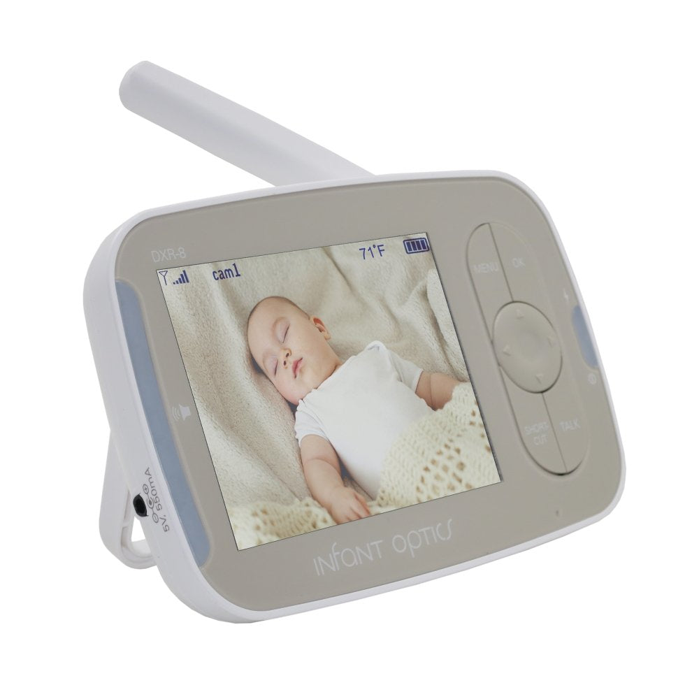 Infant Optics DXR-8 monitor unit in standalone setup for reliable baby monitoring