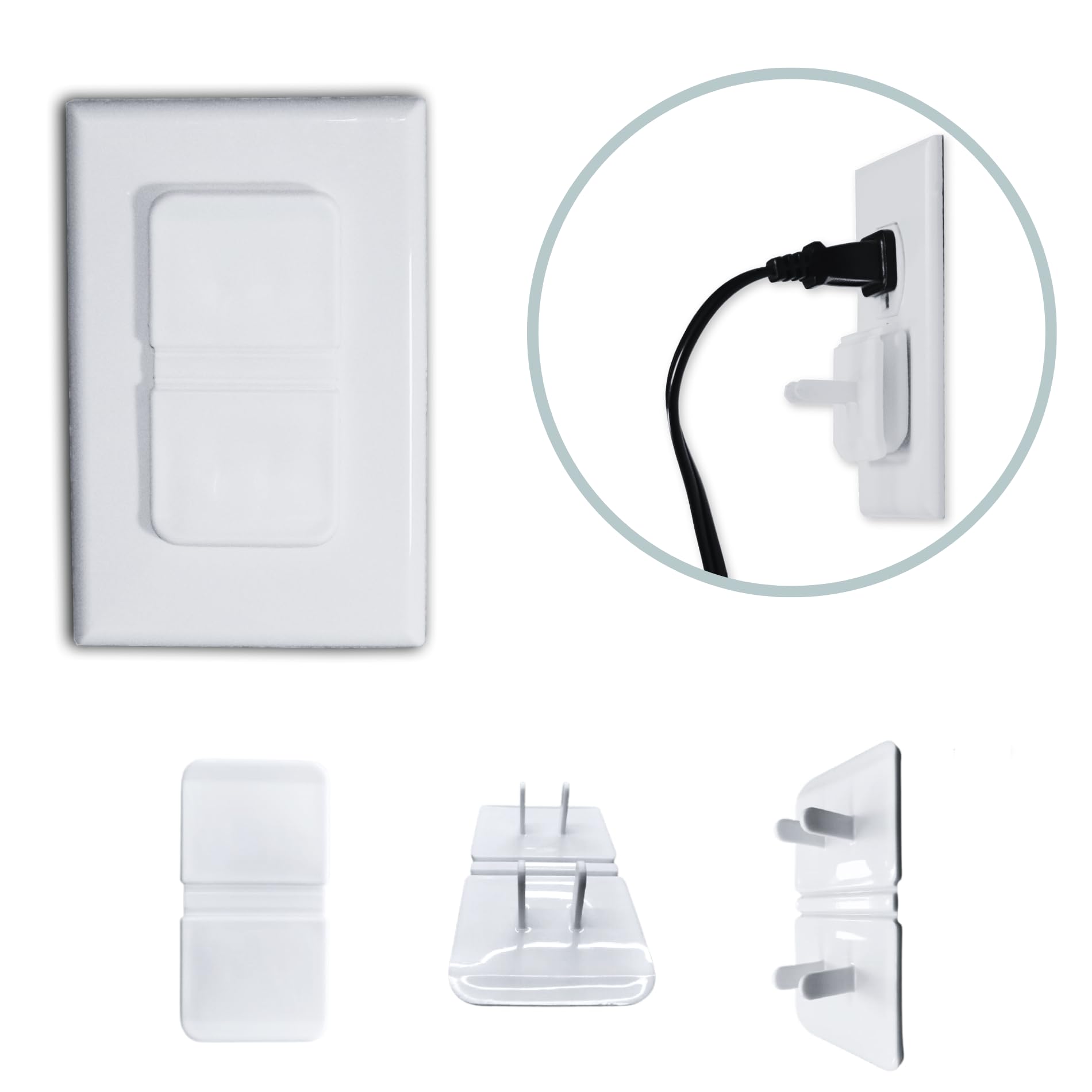 Infant Tree safety-first outlet covers reduce accidental outlet access.