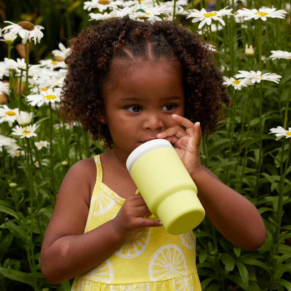 Infantino My 1st Tumbler fits most stroller cup holders and car seats.