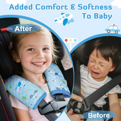 INFANZIA blue air-layer side strap cover with breathable fabric