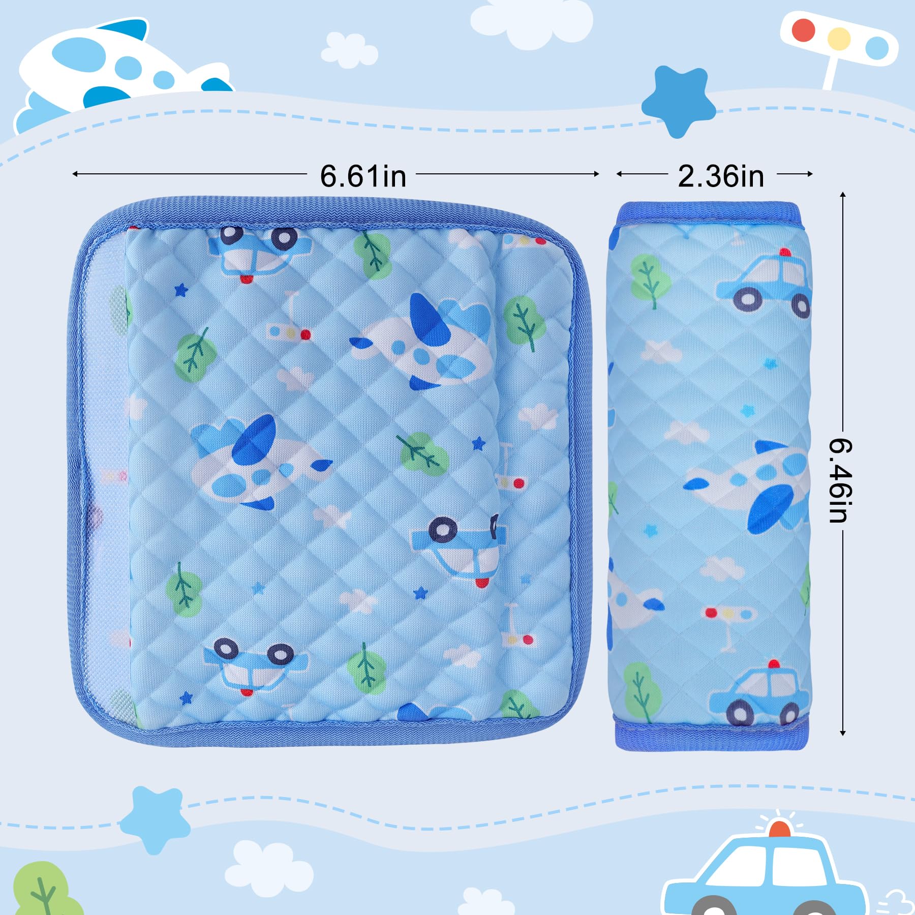 INFANZIA blue cartoon design strap cover for playful gear