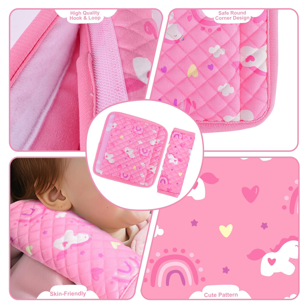 INFANZIA double-sided plush mink strap cover for winter warmth