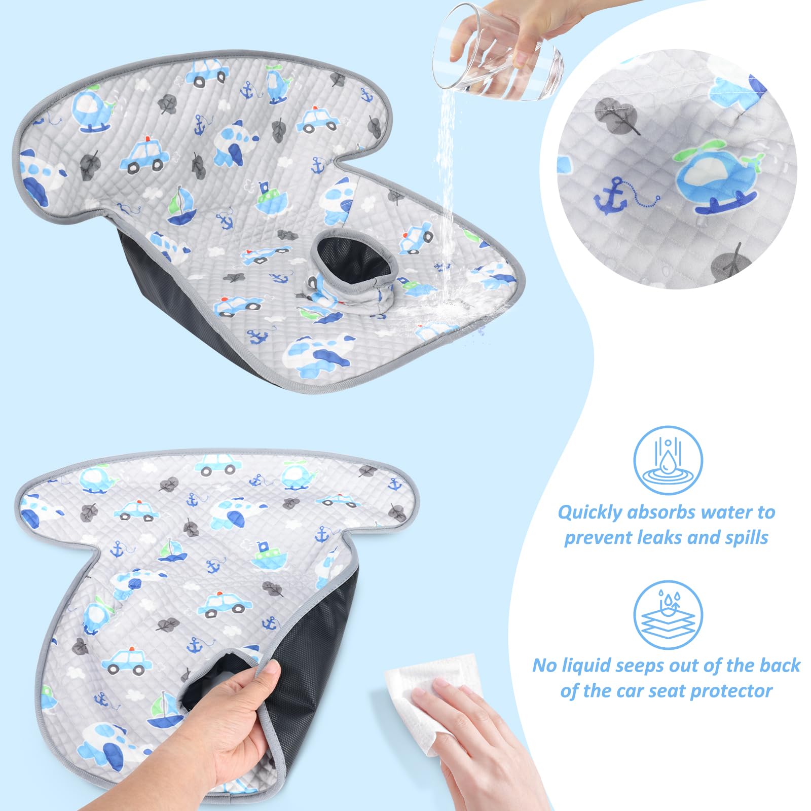 INFANZIA Dry Seat breathable-fabric offers comfort for toddlers.