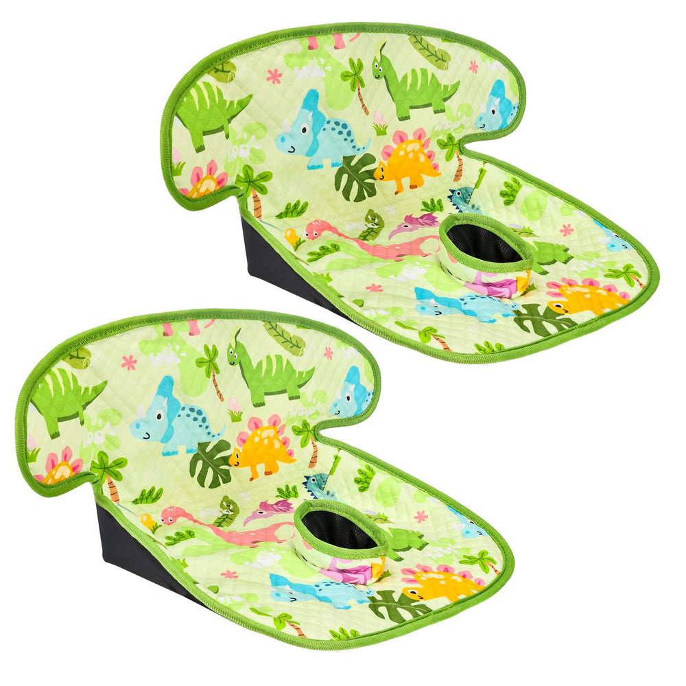 INFANZIA Dry Seat car-seat protector with waterproof liner in green.