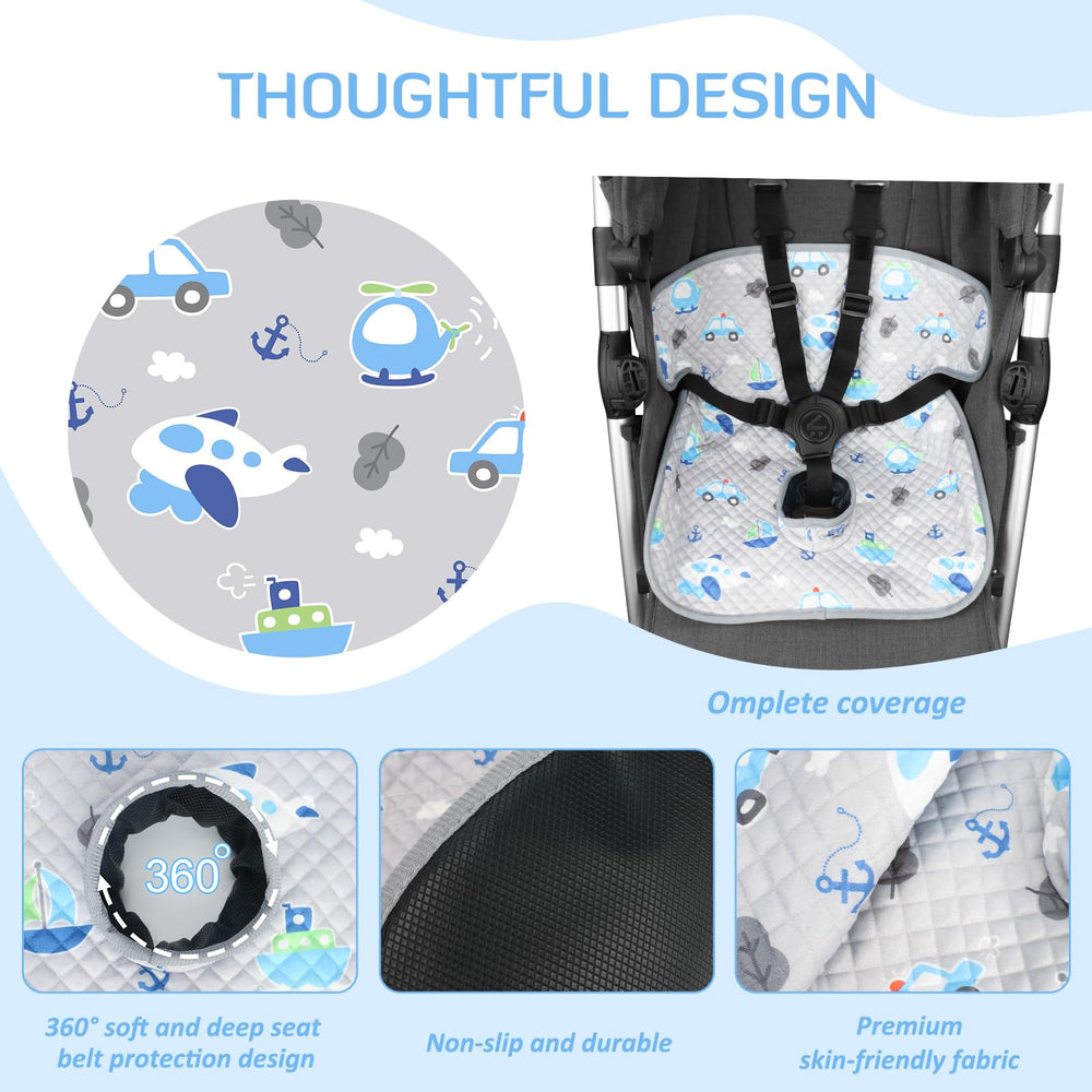 INFANZIA Dry Seat deep-sides protect the seat from leaks.