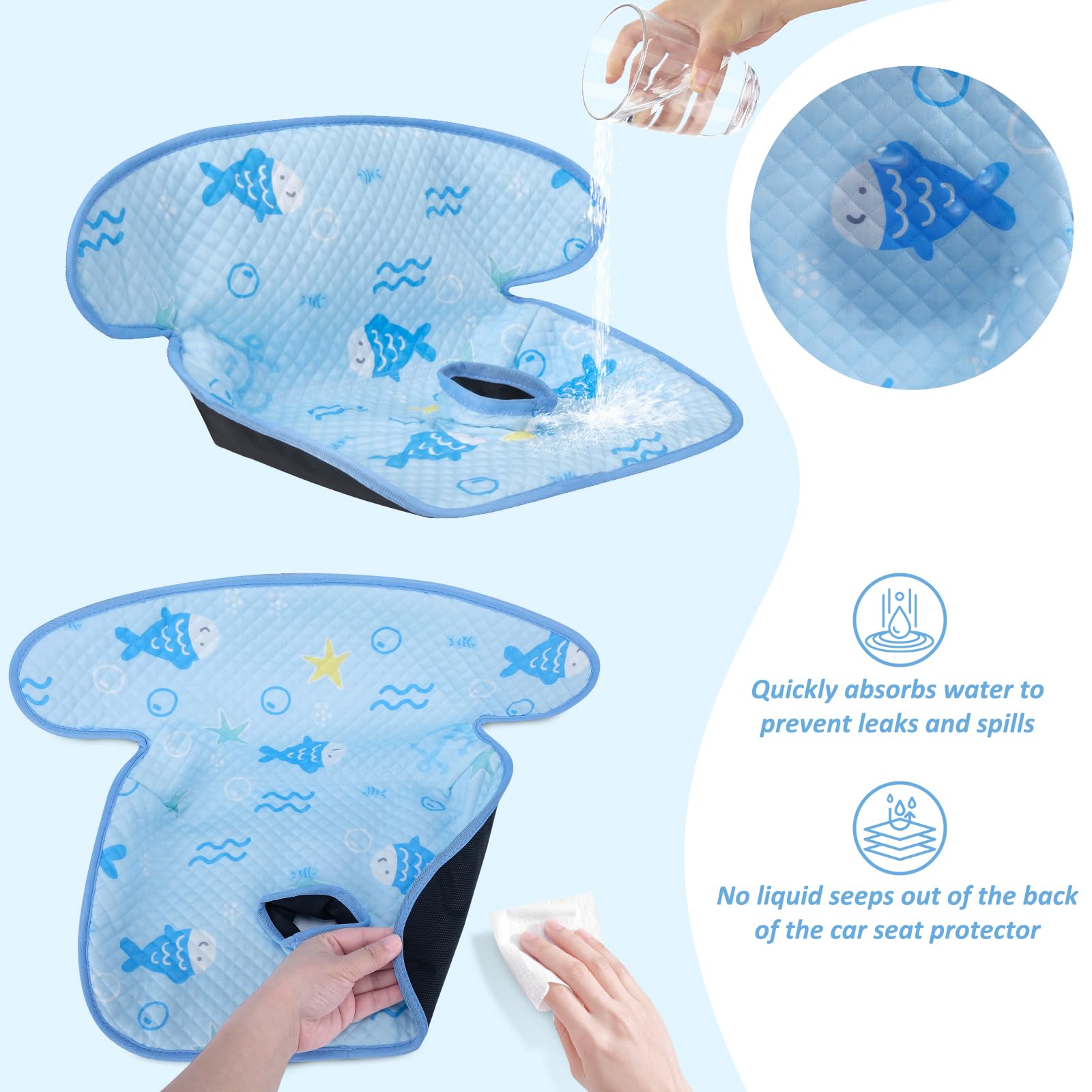 INFANZIA Dry Seat soft padding adds comfort for toddlers