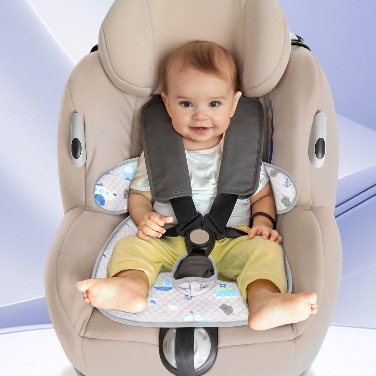INFANZIA Dry Seat stroller compatibility lets you protect multiple spaces.