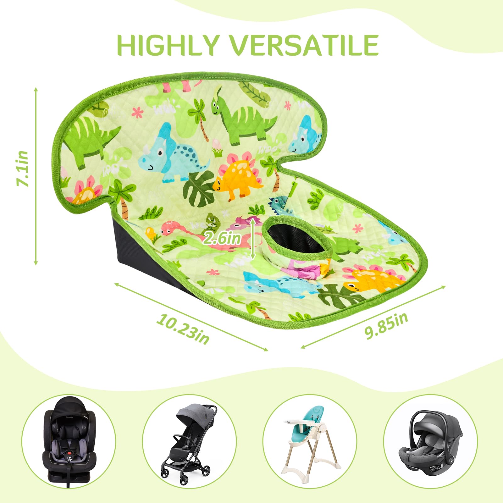 INFANZIA Dry Seat protects strollers and highchairs during outings.