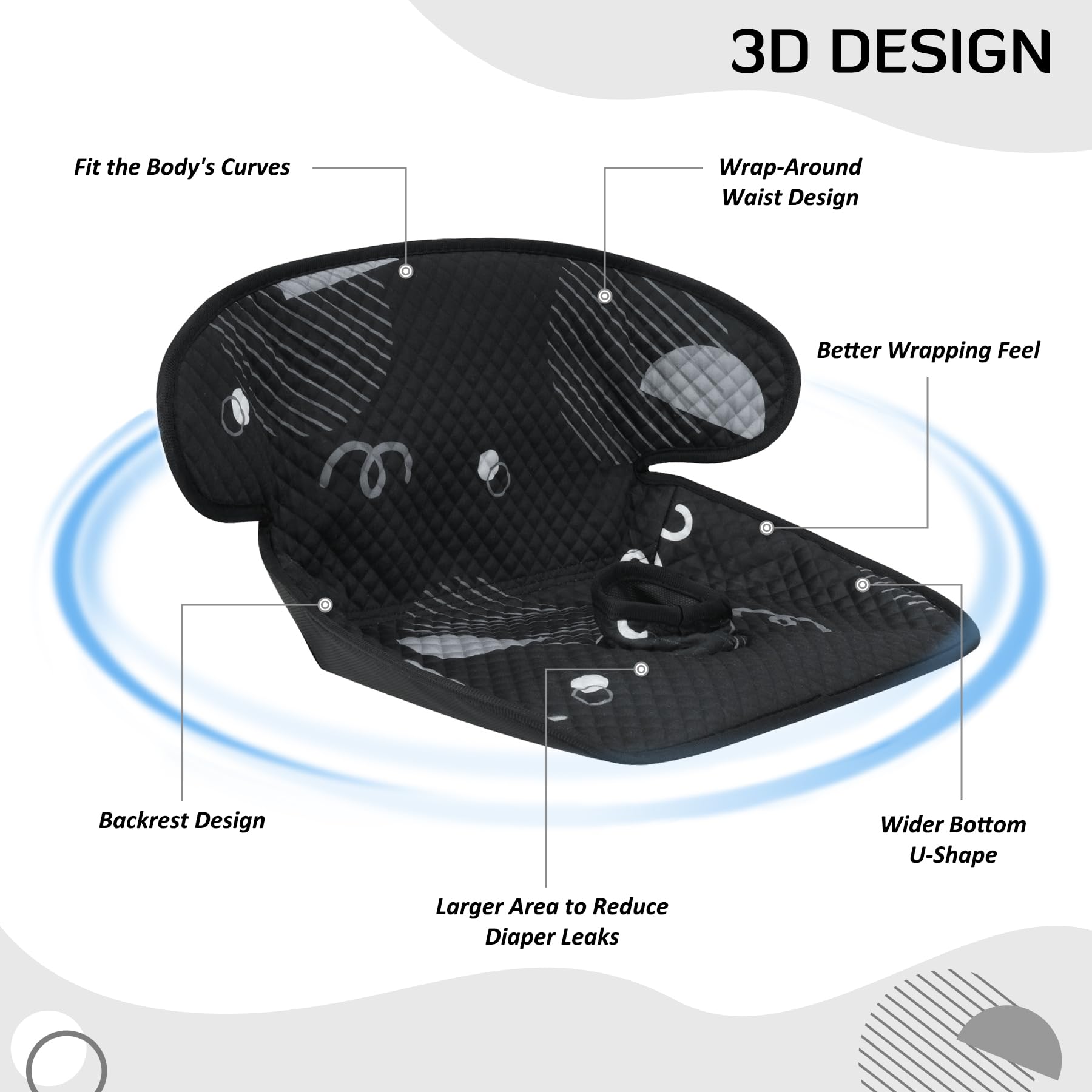 INFANZIA Easy-care pad is machine washable and quick to dry.