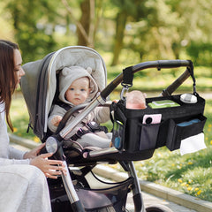 INFANZIA organizer front tissue slot for quick spill cleanup